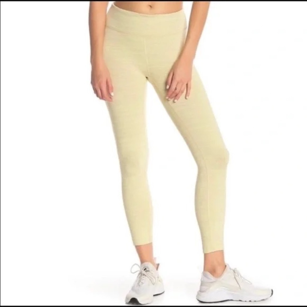 Outdoor Voices TechSweat Leggings - Heathered Yellow - sz M